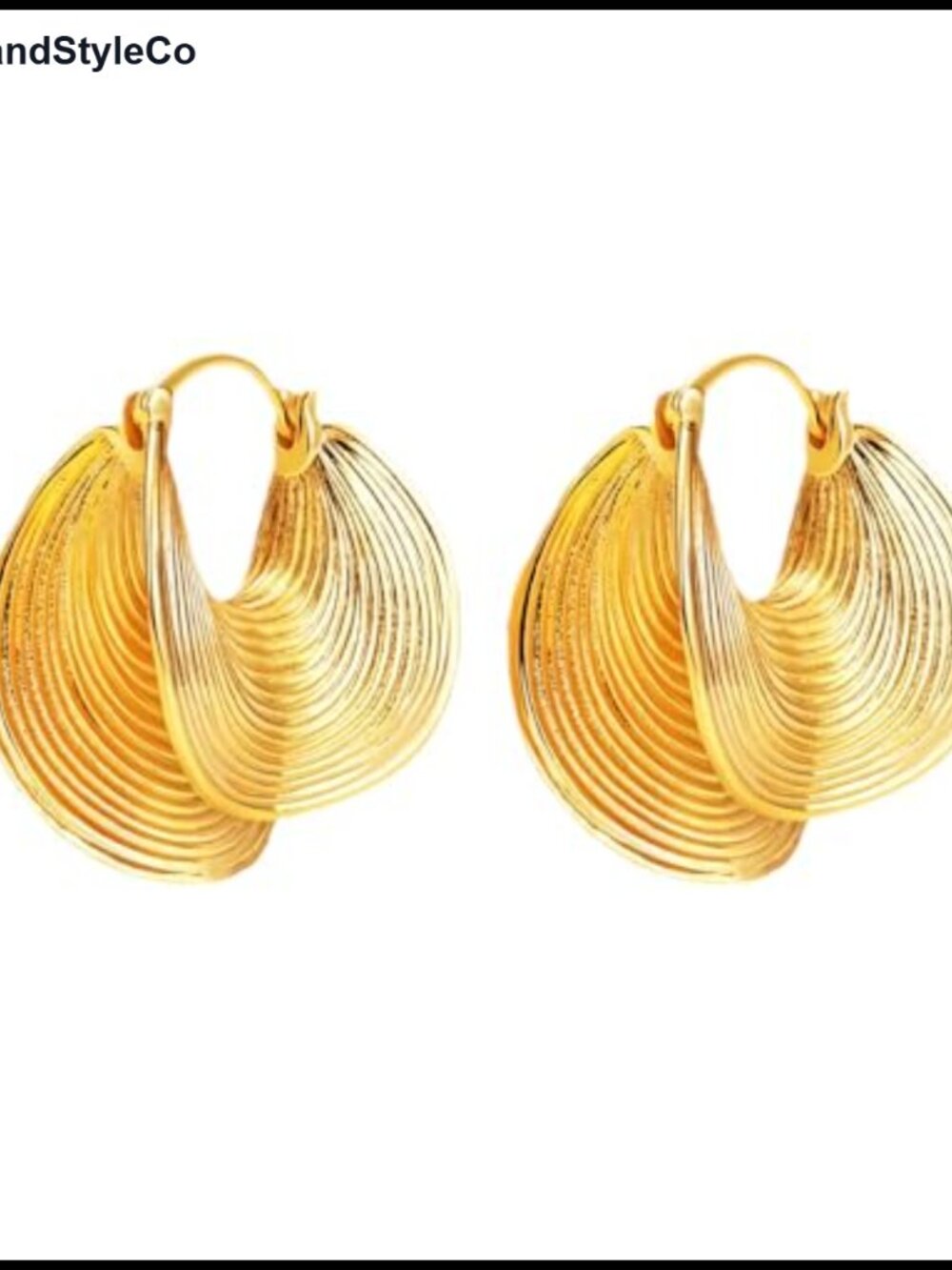 14K Gold Plated Chunky Hoop Earrings for Women Hypoallergenic Statement Jewelry